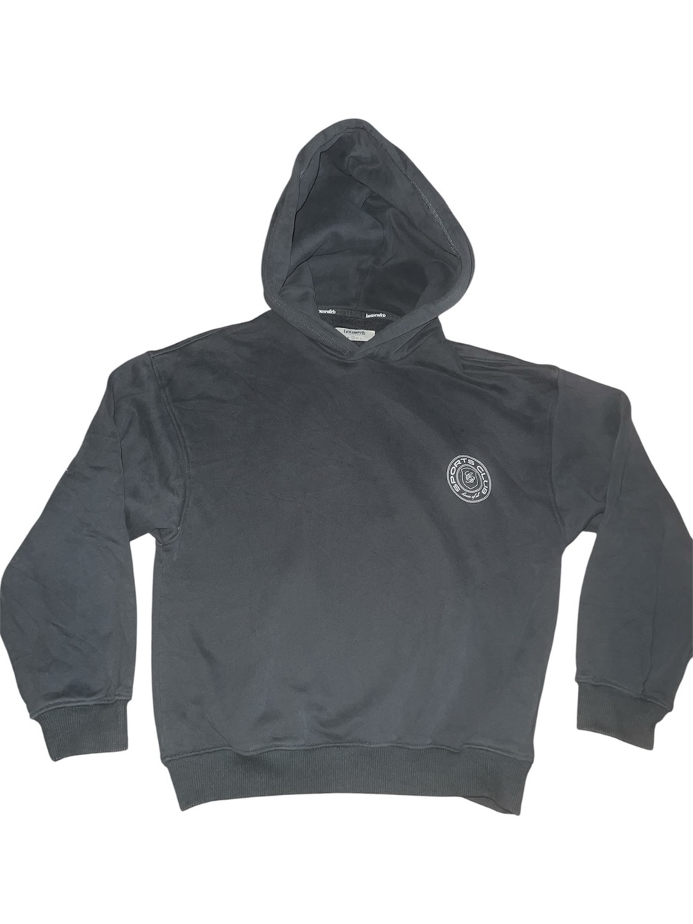 House of CB Charcoal Gray Logo Hoodie Sweatshirt pullover S